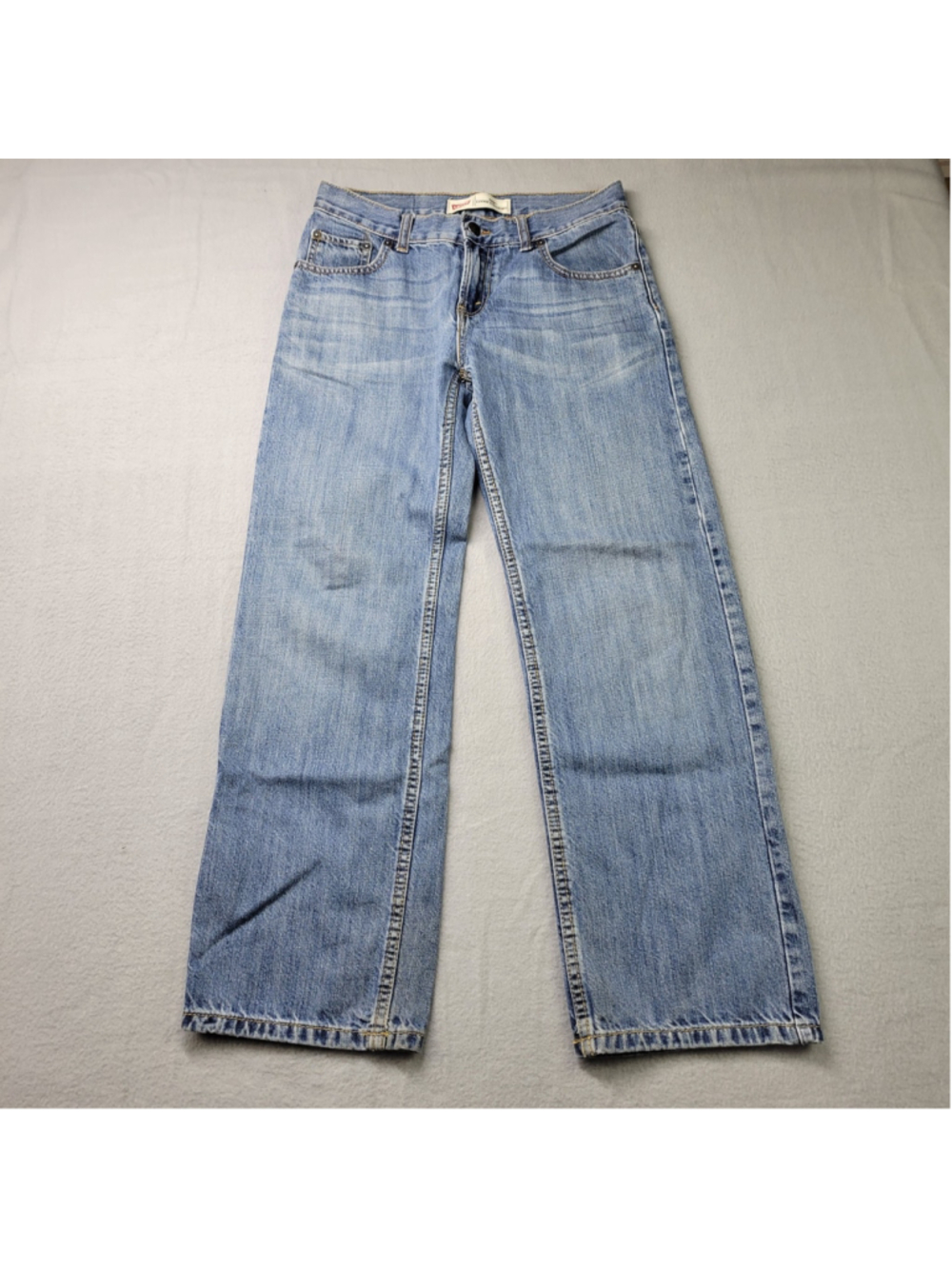 Levi's 569 Jeans Boys Size 14 Reg Blue Denim Light Wash 27X27 Loose Straight - Picture 4 of 11